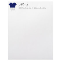 Blue Football Letterhead