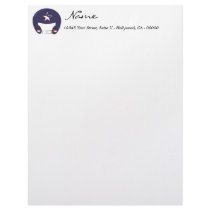 Blue Football Letterhead