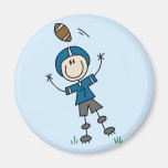 Blue Football Player Tshirts and Gifts Fridge Magnet