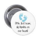 Blue Footprints Button