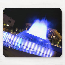 Blue Fountain Mouse Pads
