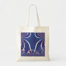 Blue Fractal Lace Bag