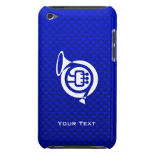 Blue French Horn Barely There iPod Cases