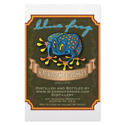 Blue Frog Whiskey by wizardofdraws