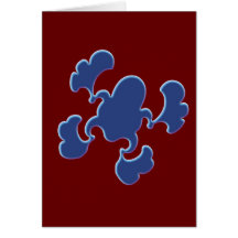Blue Froggy Design Card