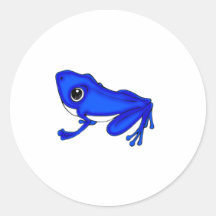 Blue Froggy Stickers