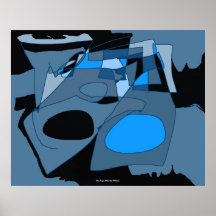 Blue Fugue #4 Poster