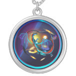 Blue Galaxy Dragon-Necklace