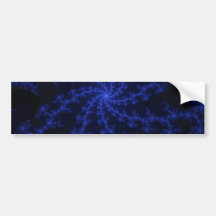 Blue Galaxy - fractal design Bumper Sticker