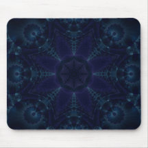 Blue Galaxy Mouse Pads