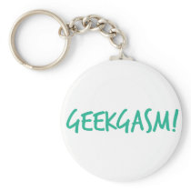 Blue Geekgasm Keychain