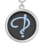 Blue Gel Interrobang