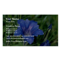 Blue Gentian flowers Business Card Templates