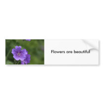 Blue Geranium Bumper Stickers