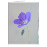 Blue Geranium Greeting Card