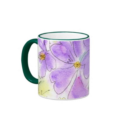 Blue Geranium Mug by helikettle