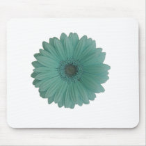 blue gerber daisy mouse mats