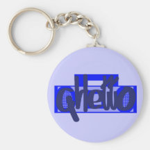 Blue Ghetto Keychain