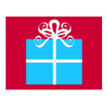 Blue Gift Postcard