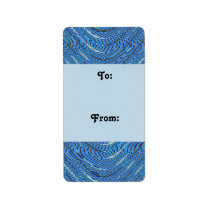 Blue Gift tags