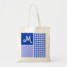 Blue Gingham; Checkered Bags