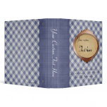 Blue Gingham Custom 1.5" Binder
