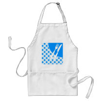 Blue Gingham & Cutlery Aprons