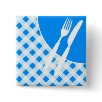 Blue Gingham & Cutlery