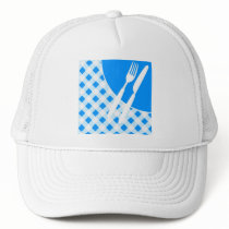 Blue Gingham & Cutlery