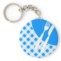 Blue Gingham & Cutlery