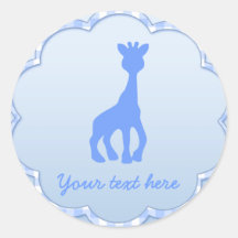 blue giraffe stickers