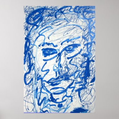 Blue Girl Print by daysrays