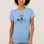 Blue Girls Basketball Shirt