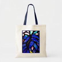 'Blue Glass' Budget Canvas Tote Bag