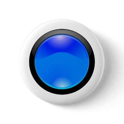 Blue Glass Button by scyoni
