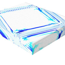 Blue Glass Cubes Gallery Wrapped Canvas