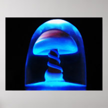 Blue Glass Shroom poster