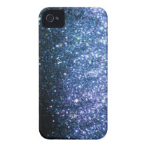 Blue Glitter iPhone Case sparkle Iphone 4 Cover