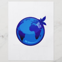 blue globe  reflective earth design.png flyers