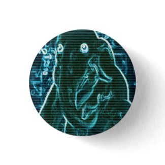 Blue Glowing Elephant Button