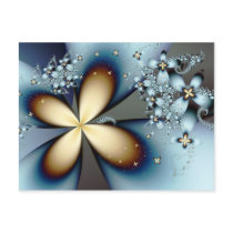 Blue Gold 4 Post Card