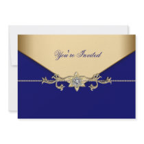 Blue Gold Blue Corporate Party Event Template