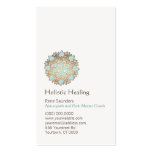 Blue Gold Lotus Healing Arts and Natural Healing Business Card Template
