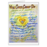 Blue & Gold What Cancer Cannot Do Greeting Card