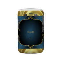 Blue Gradient + Gold Frame Accent Blackberry Bold Cover