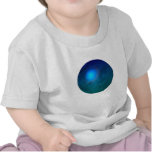 Blue green ball graphic metal reflection swirl