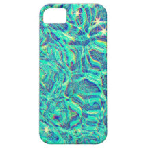 Blue-Green Cosmic Ocean & Stars iPhone 5 Covers