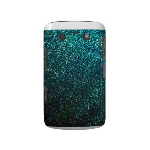 Blue/Green Glitter Blackberry Bold Cover