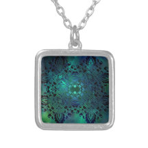 Blue Green Ornate Design Jewelry