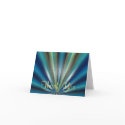 Blue-Green Pleated Design Thank You Card